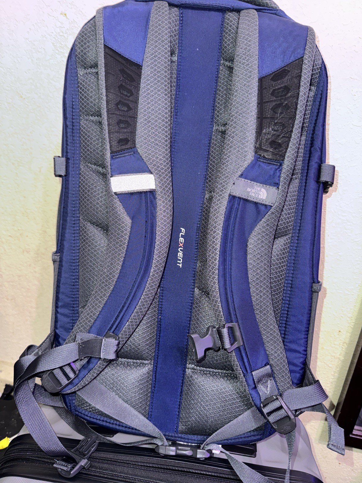 The North Face Fall Line Blue Backpack Lined Laptop Flexvent