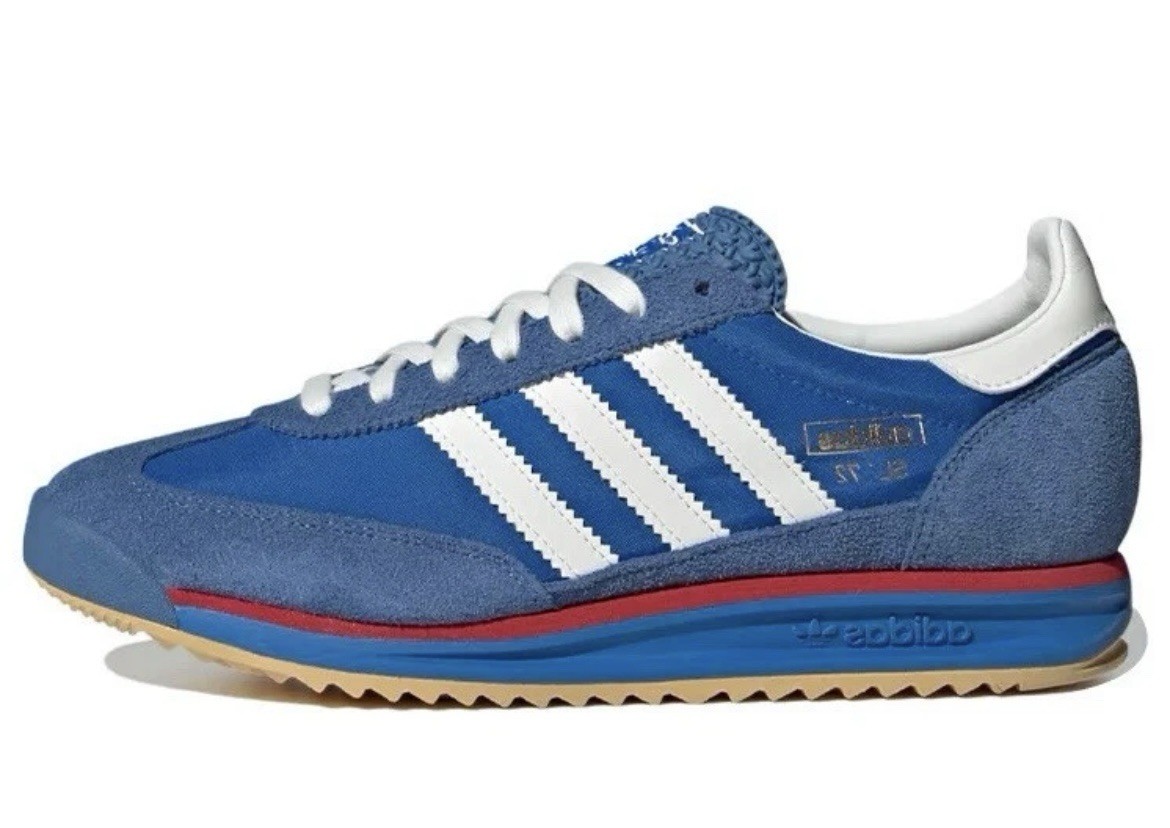 Adidas SL 72 Blue Scarlet Core White Lace Up Causal Sneakers IG2132 Men's Sizes
