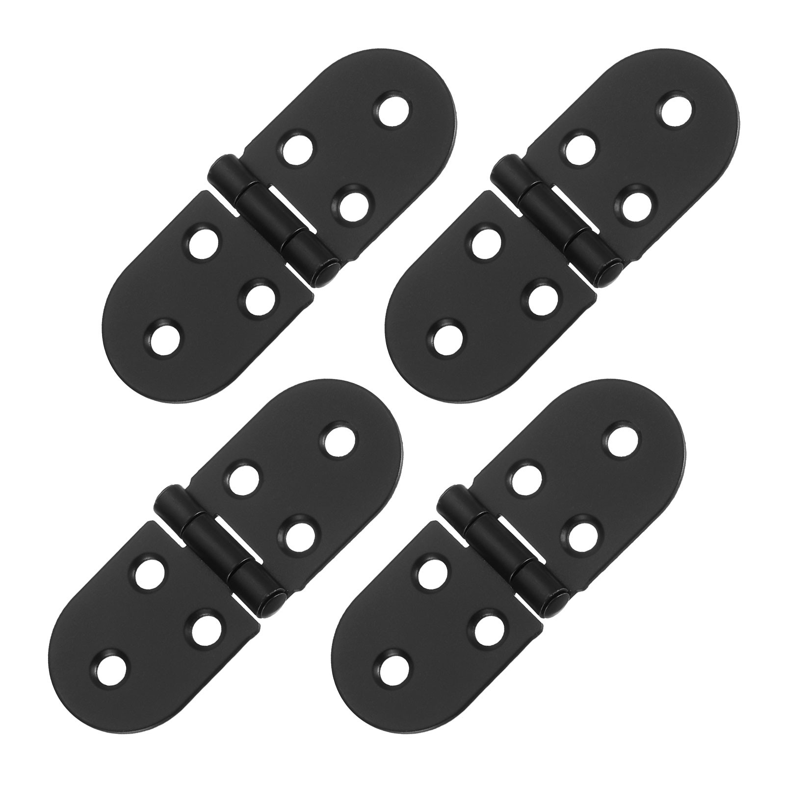 4pcs Folding Table Hinge Iron 270 Degree Table Hinges Black