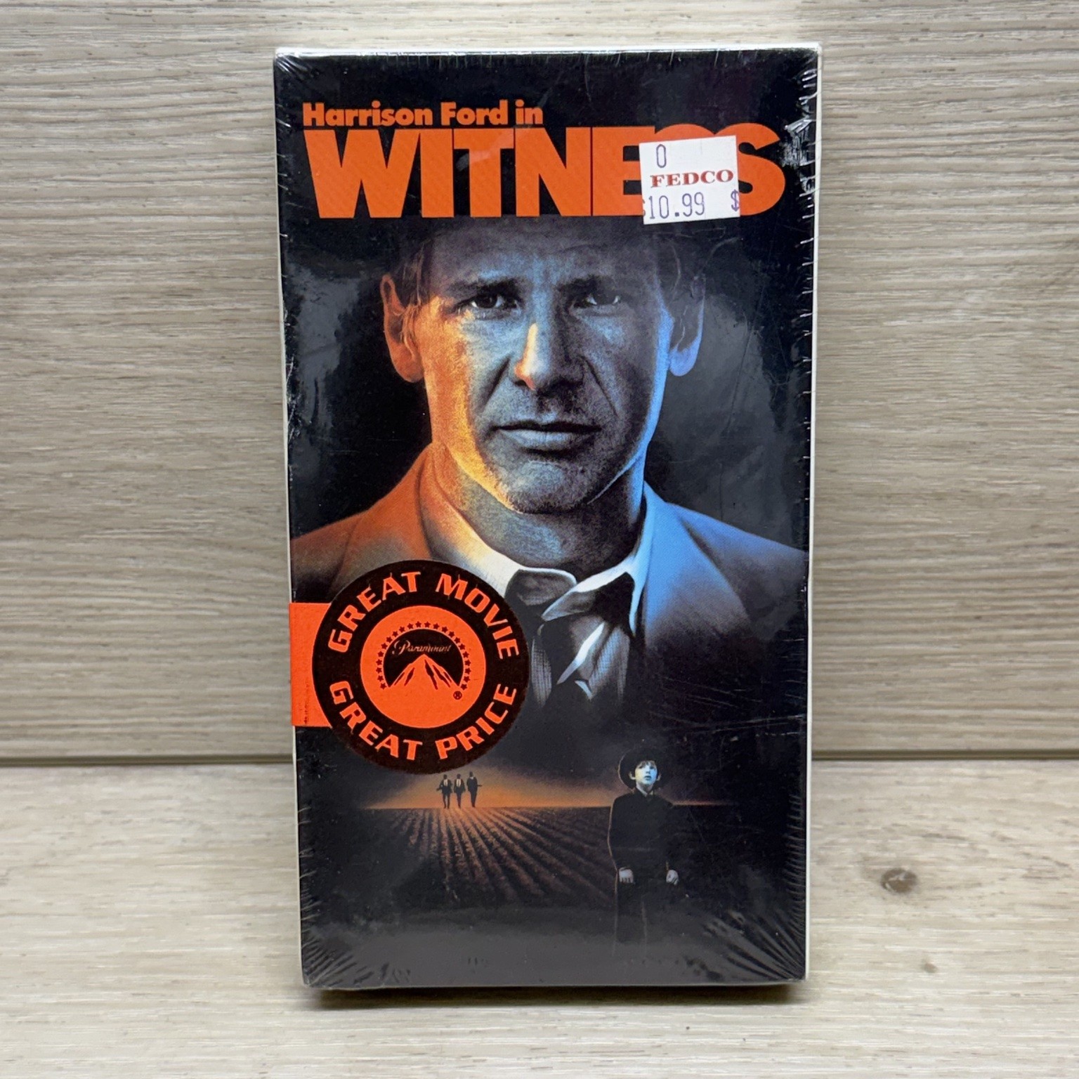Witness VHS 1985 Crime Thriller Harrison Ford Sealed Paramount Tape