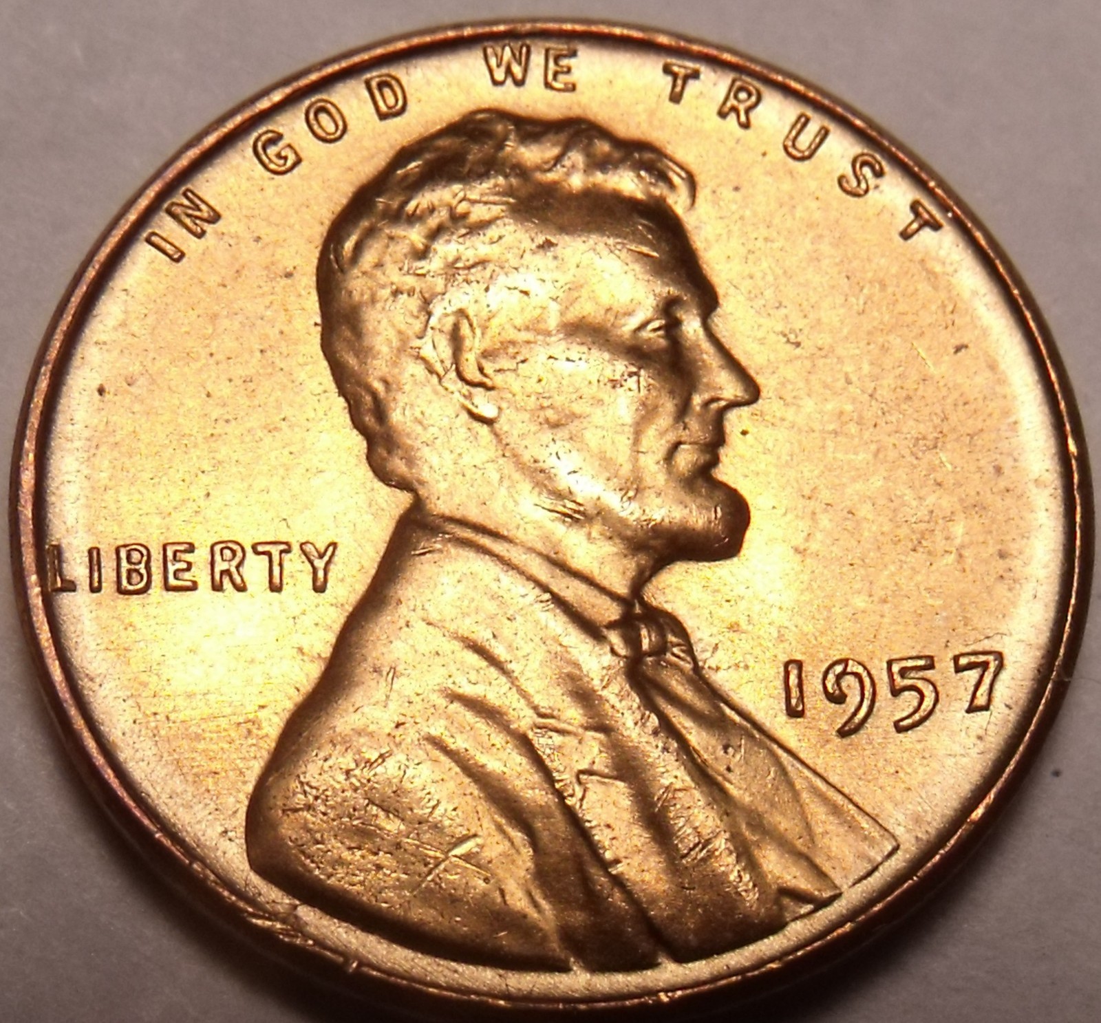 United States 1957-P Unc Lincoln Wheat Cent~Free Shipping