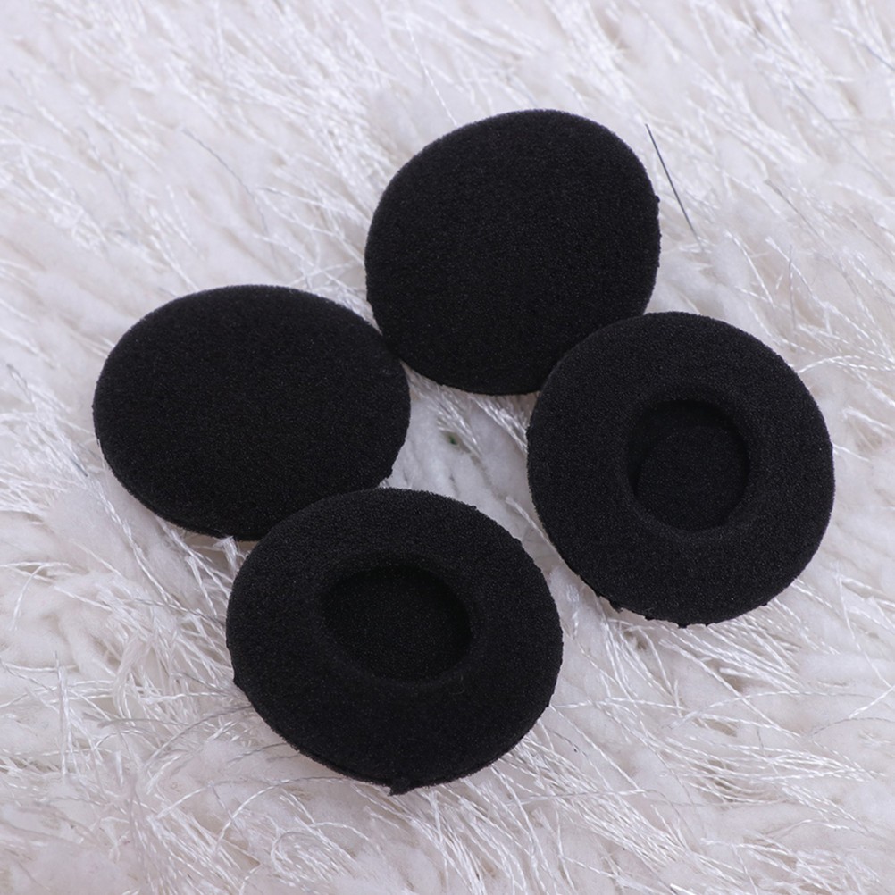 10Pcs Durable Headset Covers Black Reusable Earphone Sponge Pads
