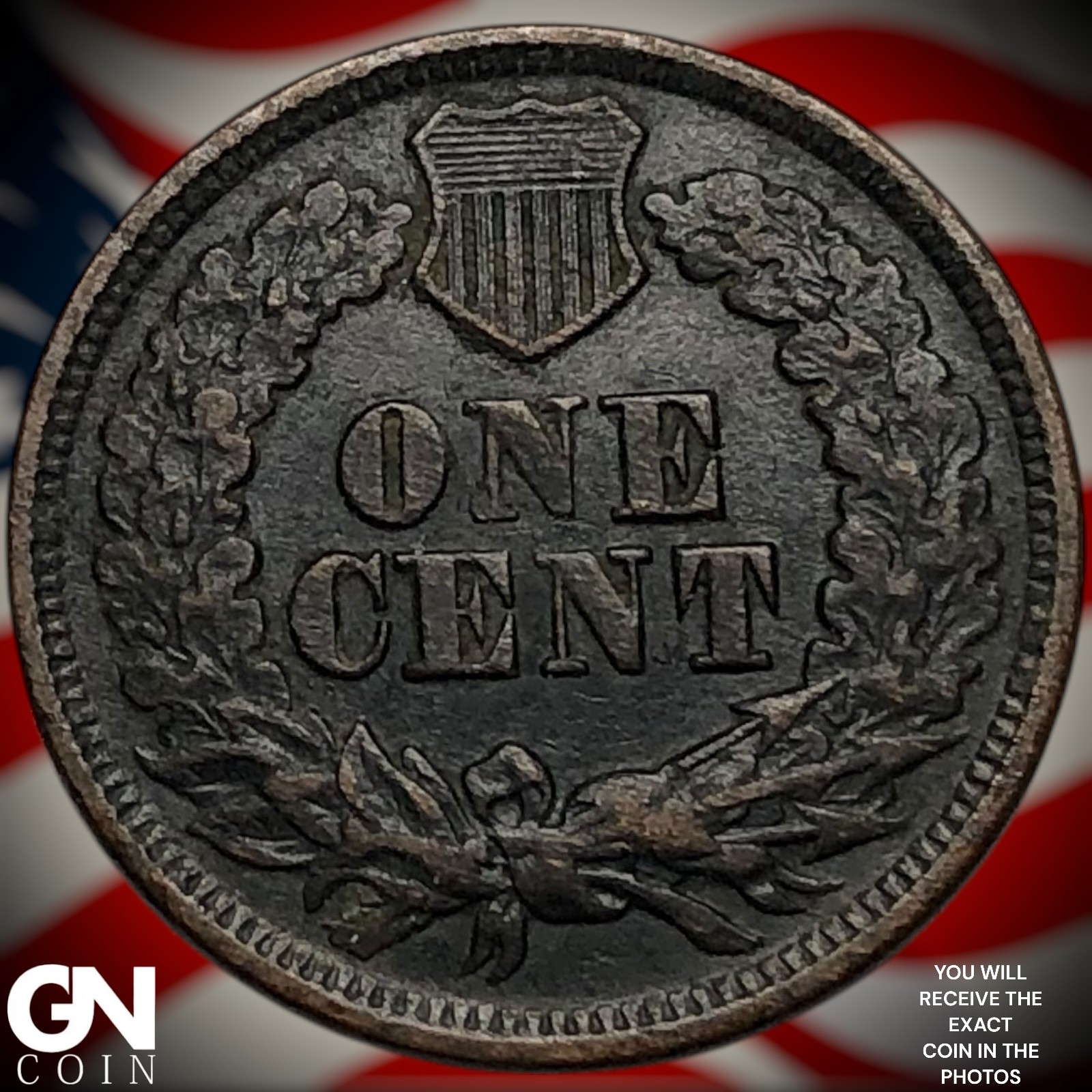 1865 Indian Head Cent Penny Z3874