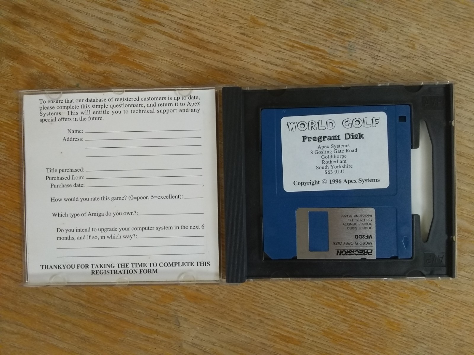 World Golf For Commodore Amiga, BRAND NEW, Apex Systems