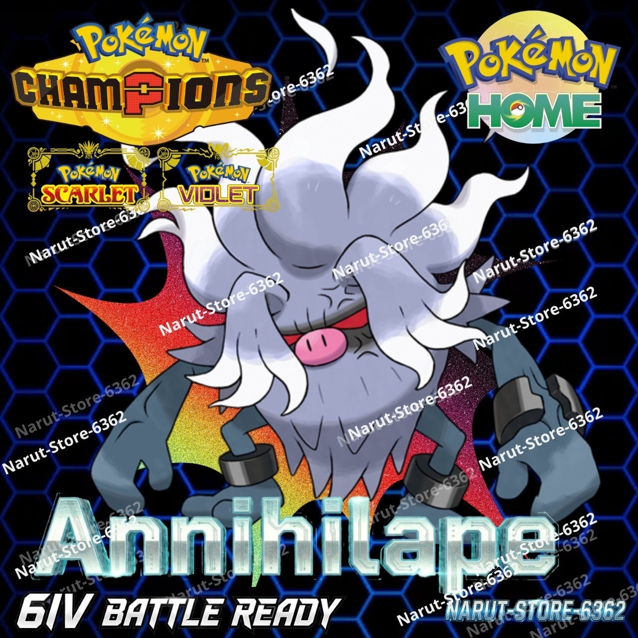 ANNIHILAPE 🔥6IV SHINY POKEMON HOME🔥Pokemon CHAMPIONS