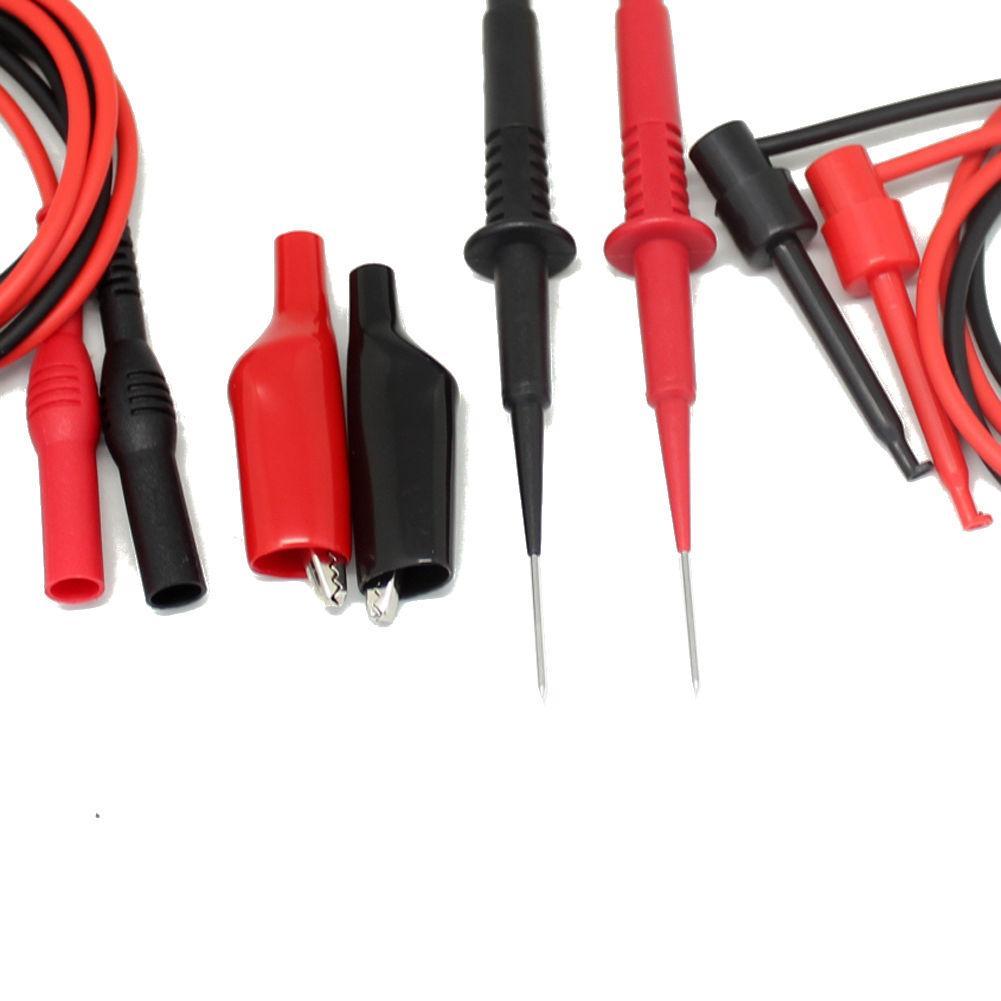 Needle tip test lead mini-hooks alligator clips PVC extensions TLP20155