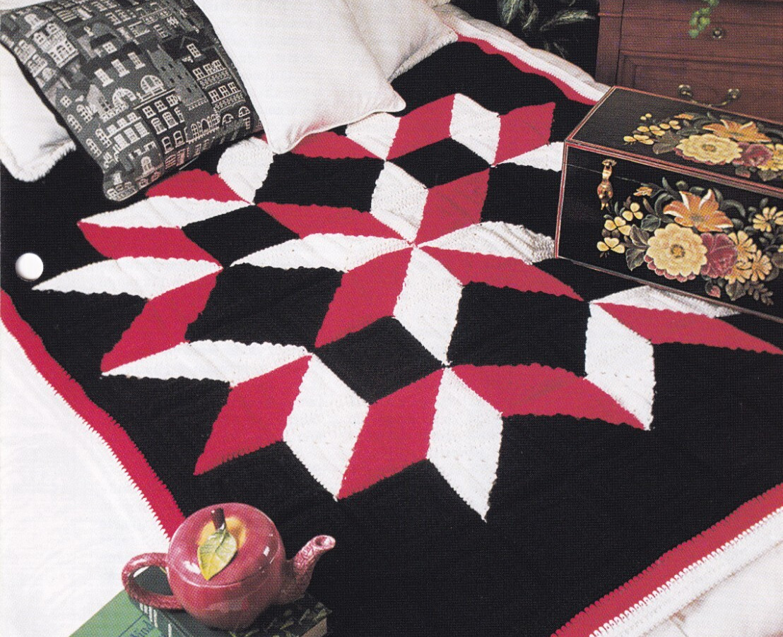 Annie's Crochet Afghan BROKEN STAR AFGHAN Pattern Leaflet