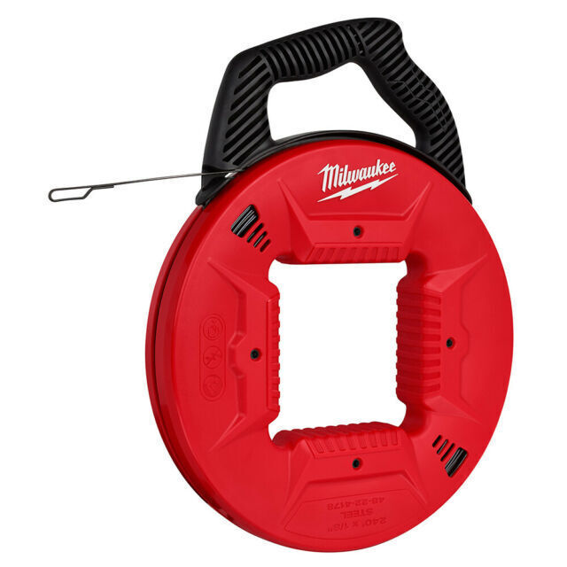 Milwaukee 48-22-4178 240' 1/8" Steel Fish Tape with Low Friction Case