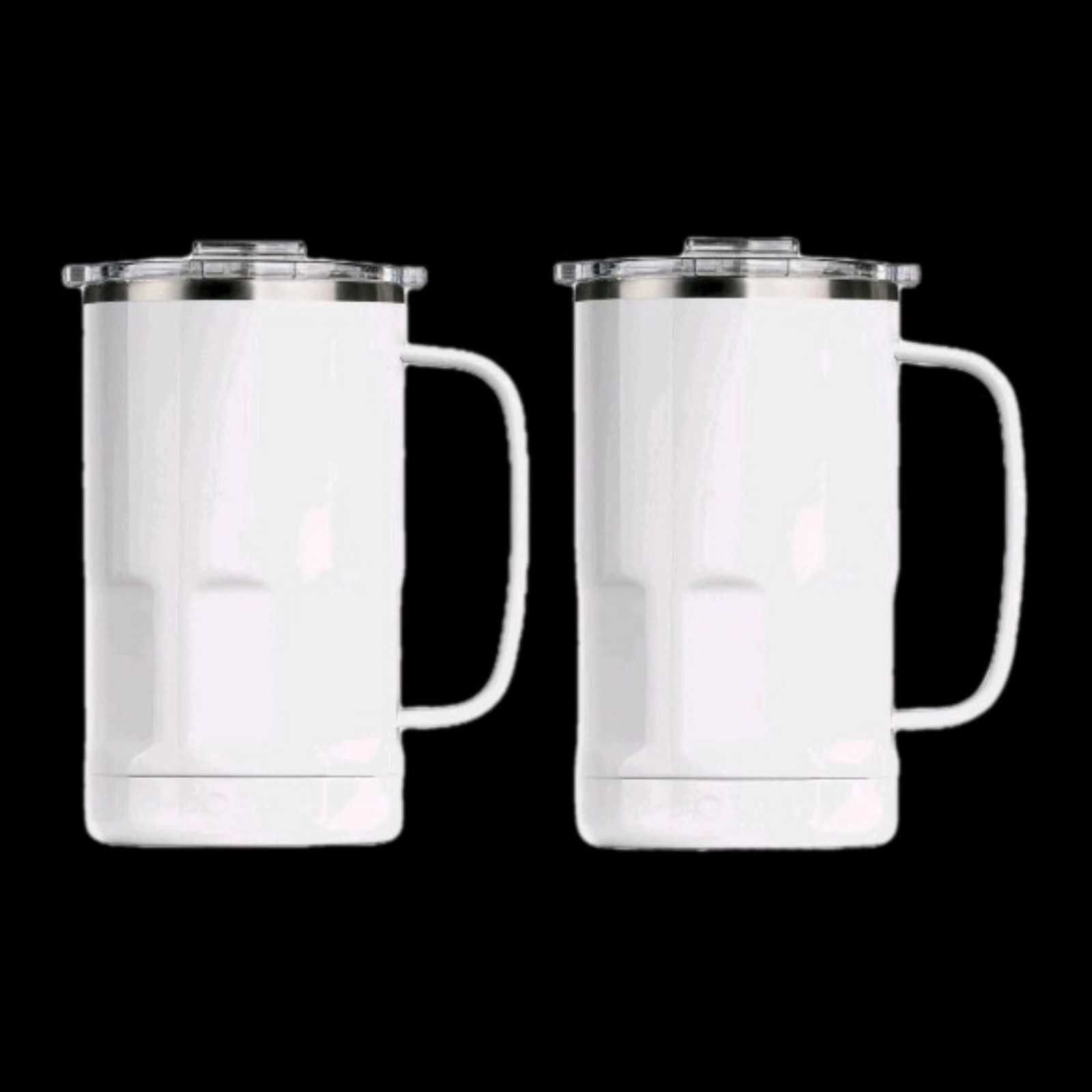 ORCA Stein Pearl White 28oz Stainless Steel Insulated Mug TumblerHandle 2 Pack