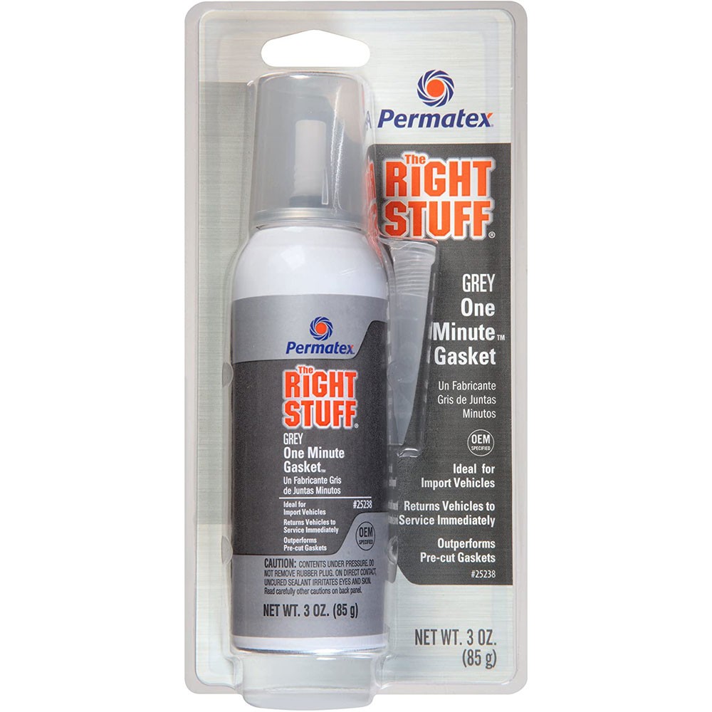 Permatex Gasket Making Compound 25238; The Right Stuff 1 Minute 3oz. Tube Grey