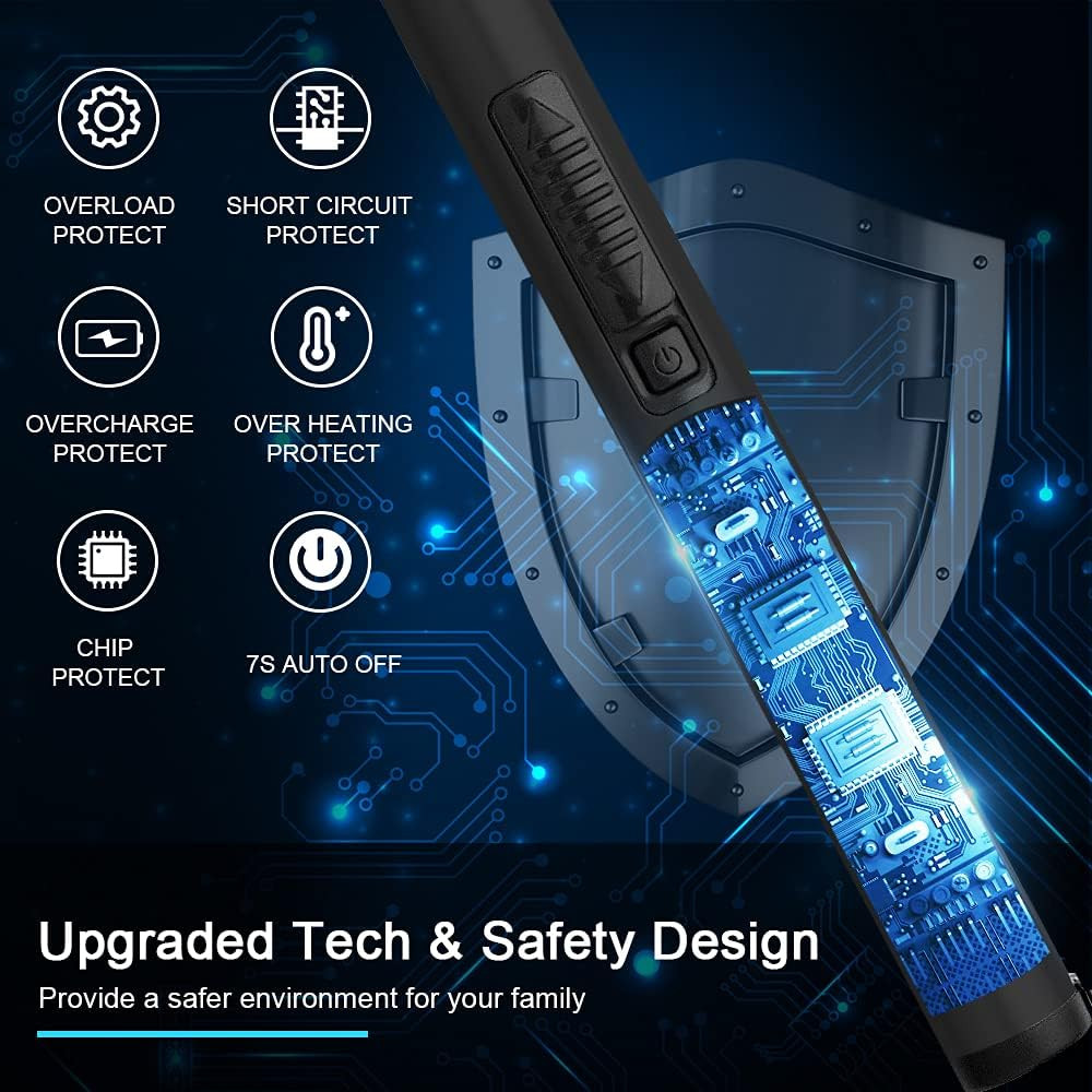 Encendedor De Arco Electrico Recargable USB a Prueba De Viento Para Cocinar