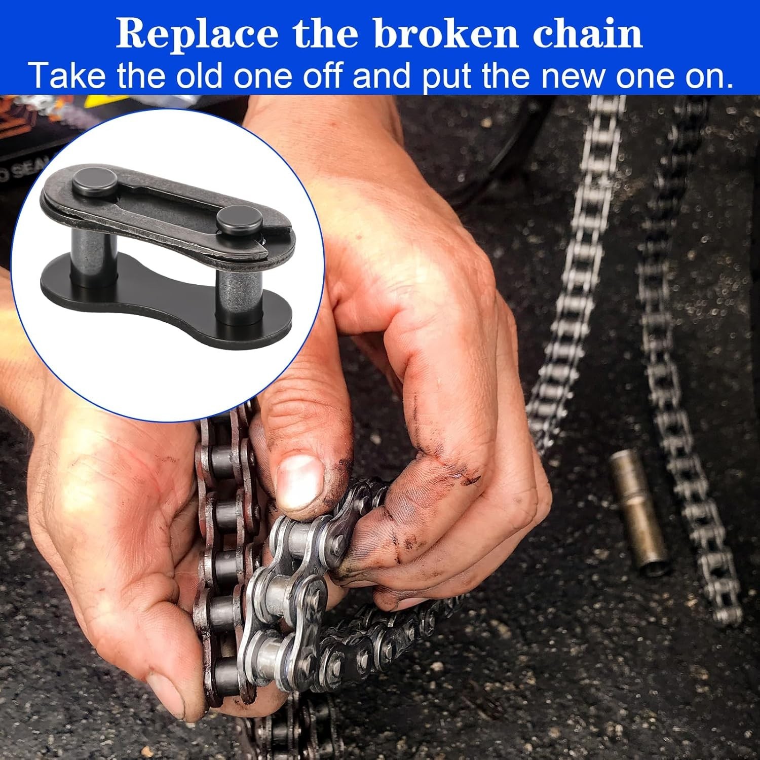 10 PCS Bike Chain Master Link, Single Speed Bicycle Master Link for Bicycle Cha