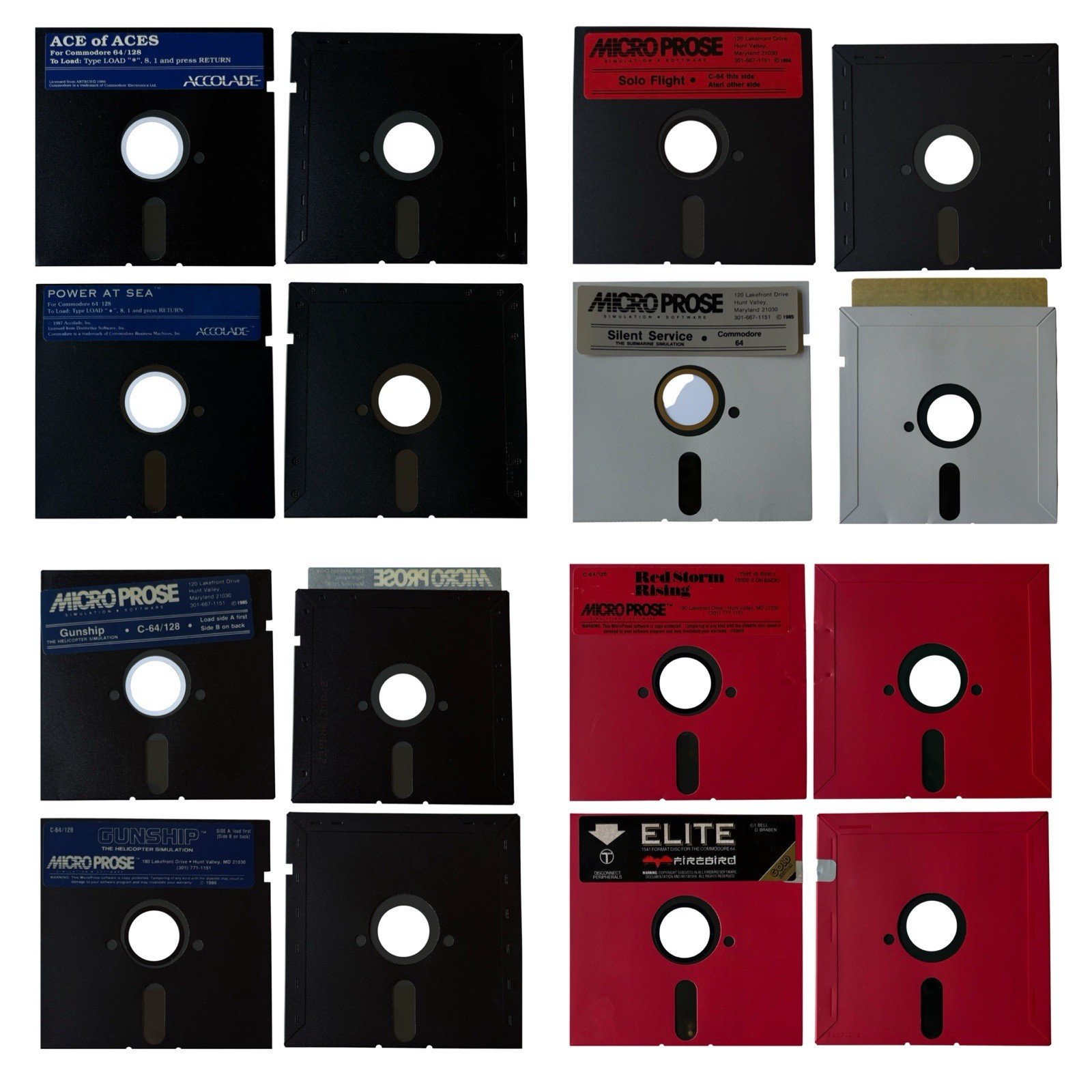 Commodore 64 Floppy Disks Untested - 50 Games + 27 Misc + Panther C64 Assembler