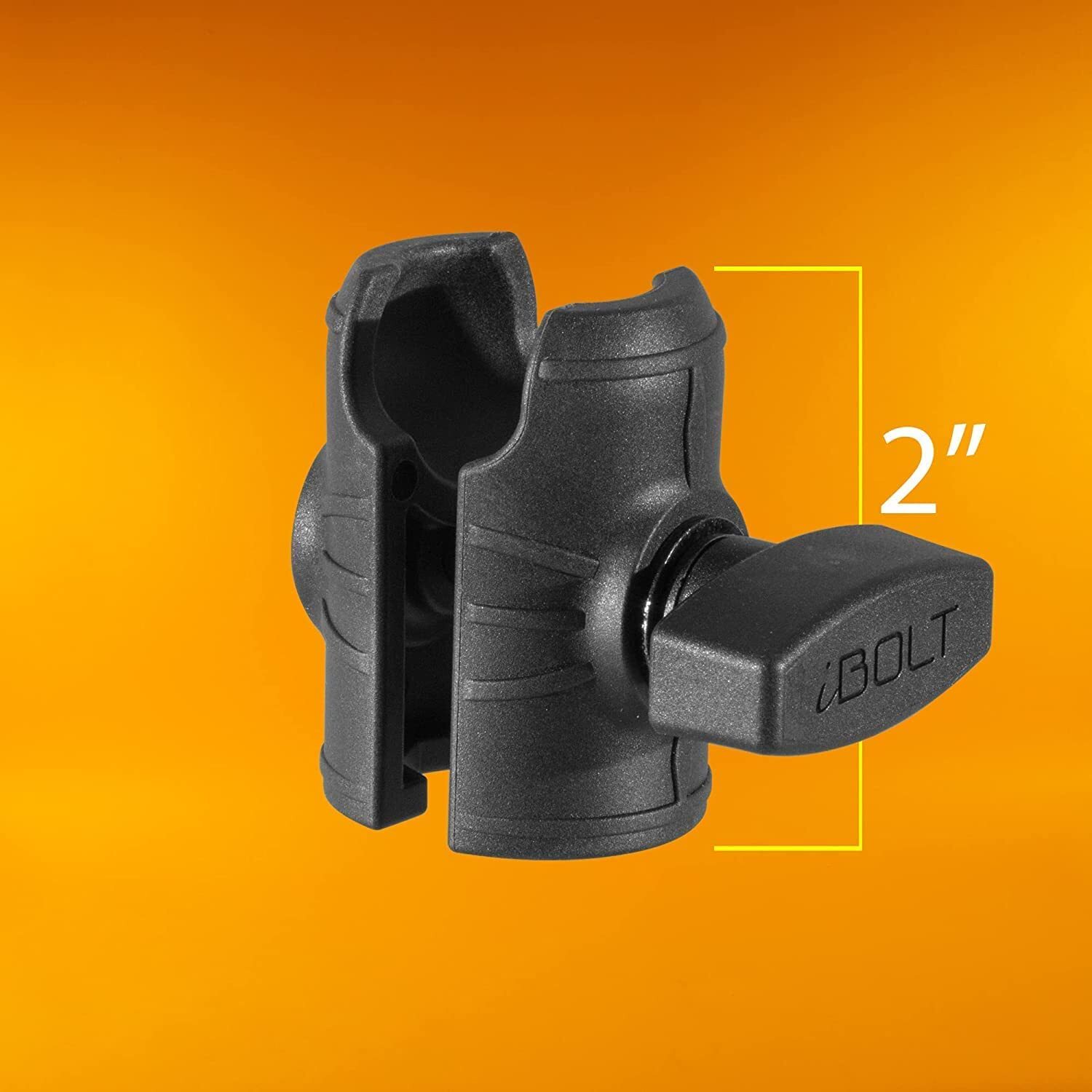 iBOLT Composite 2.5" Single Socket Arm with Rectangular AMPs Pattern Drill Base