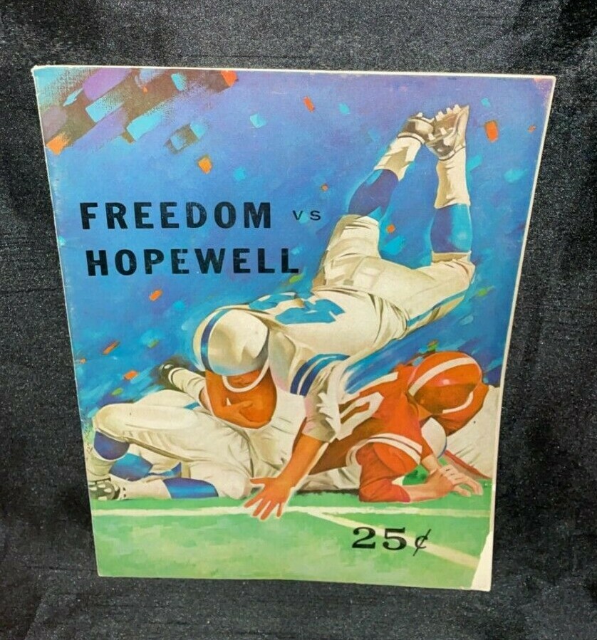Freedom vs Hopewell PA High School Football Program (1965) COCA COLA Advertise