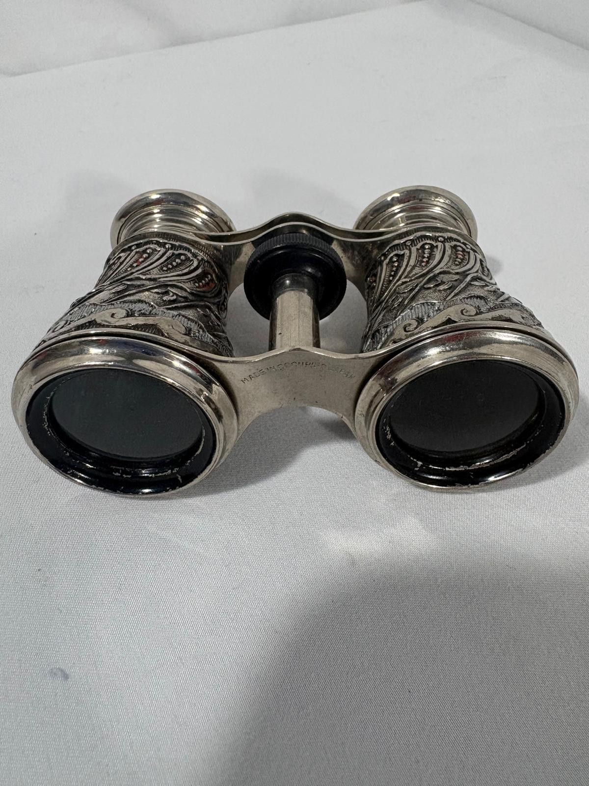 Vintage Ornate Opera Glasses Mini Binoculars - Made in Occupied Japan By C.M.C