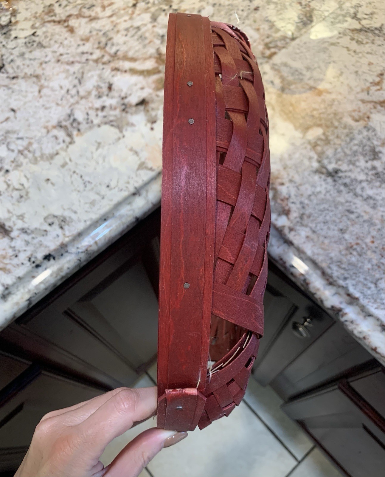 Longaberger 2020 Red Tray Basket