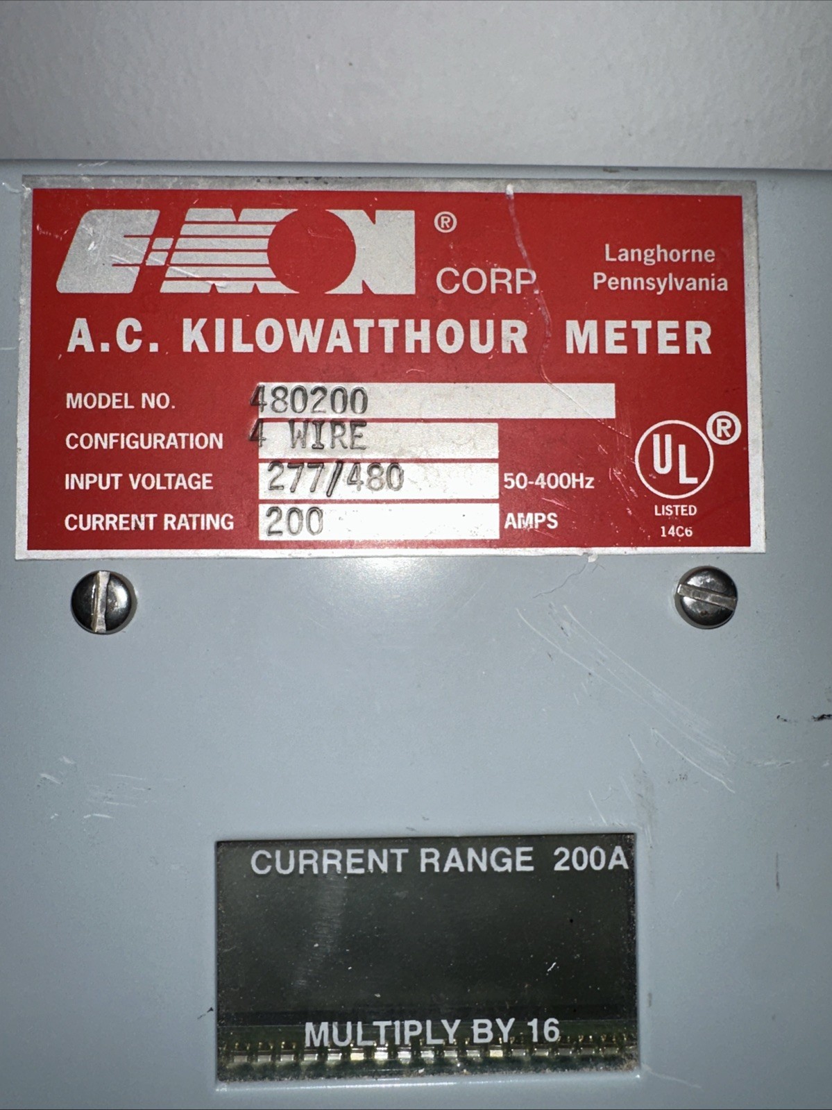E-Mon D-Mon 480200 Kilowatthour Meter