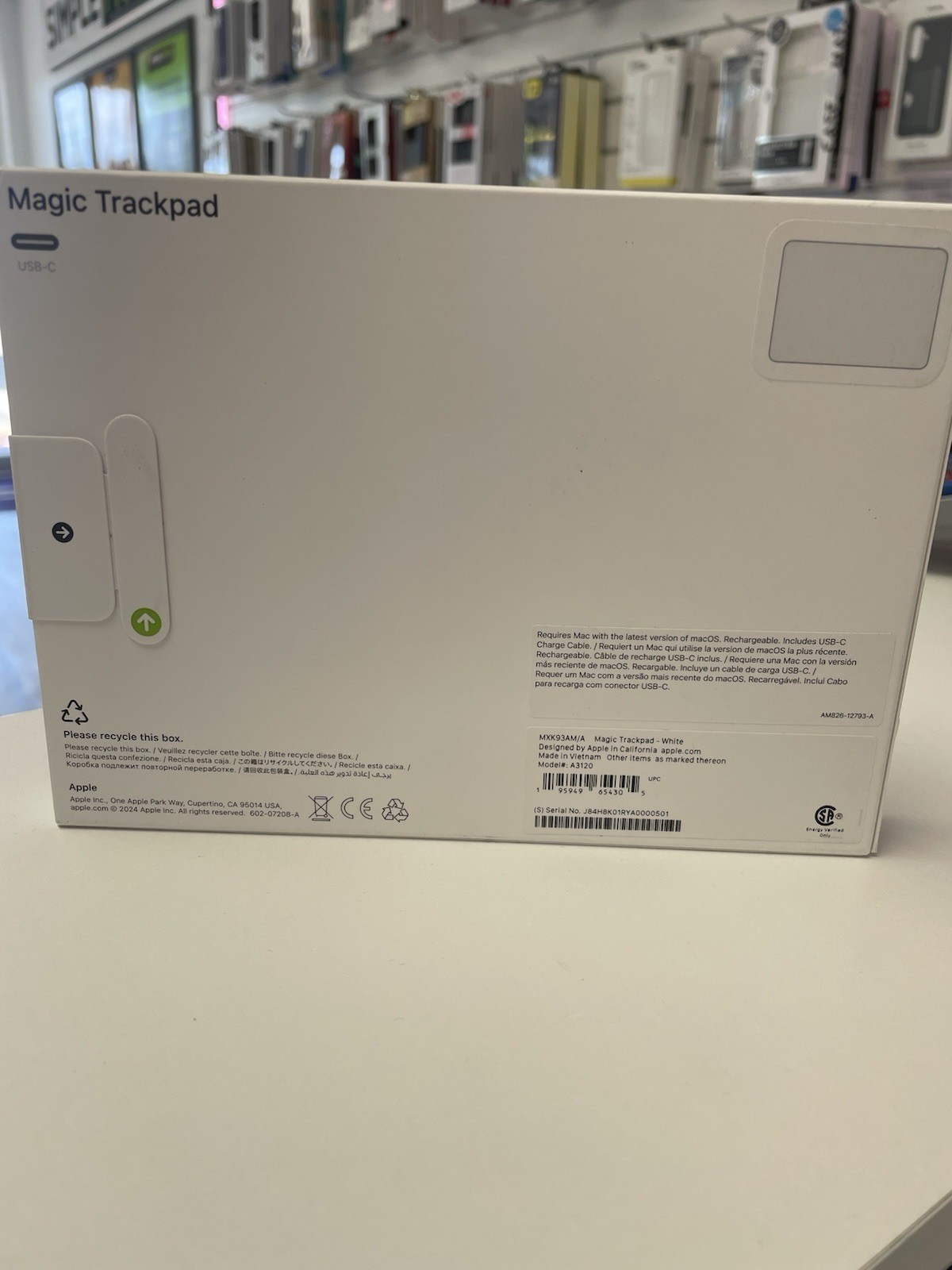 Apple Magic Trackpad USB-C Multi-Touch Surface Model A3120 Bluetooth Wireless