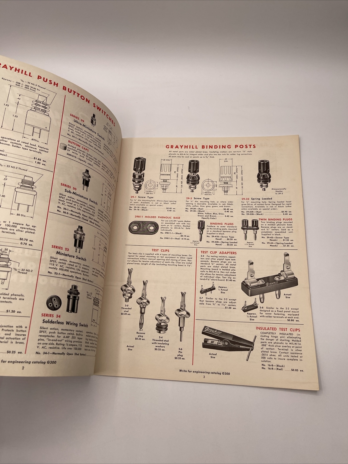 Grayhill Condensed Catalog D-202 Miniature Electronic Components 1958