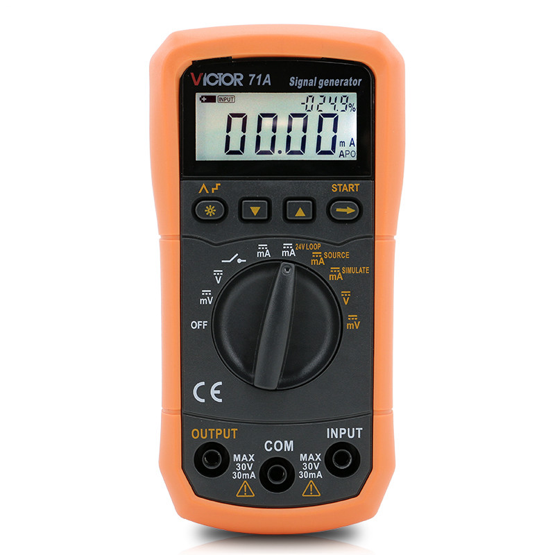 DC Voltage Current Signal Generator Source Simulator Meter 24V Loop Step Output