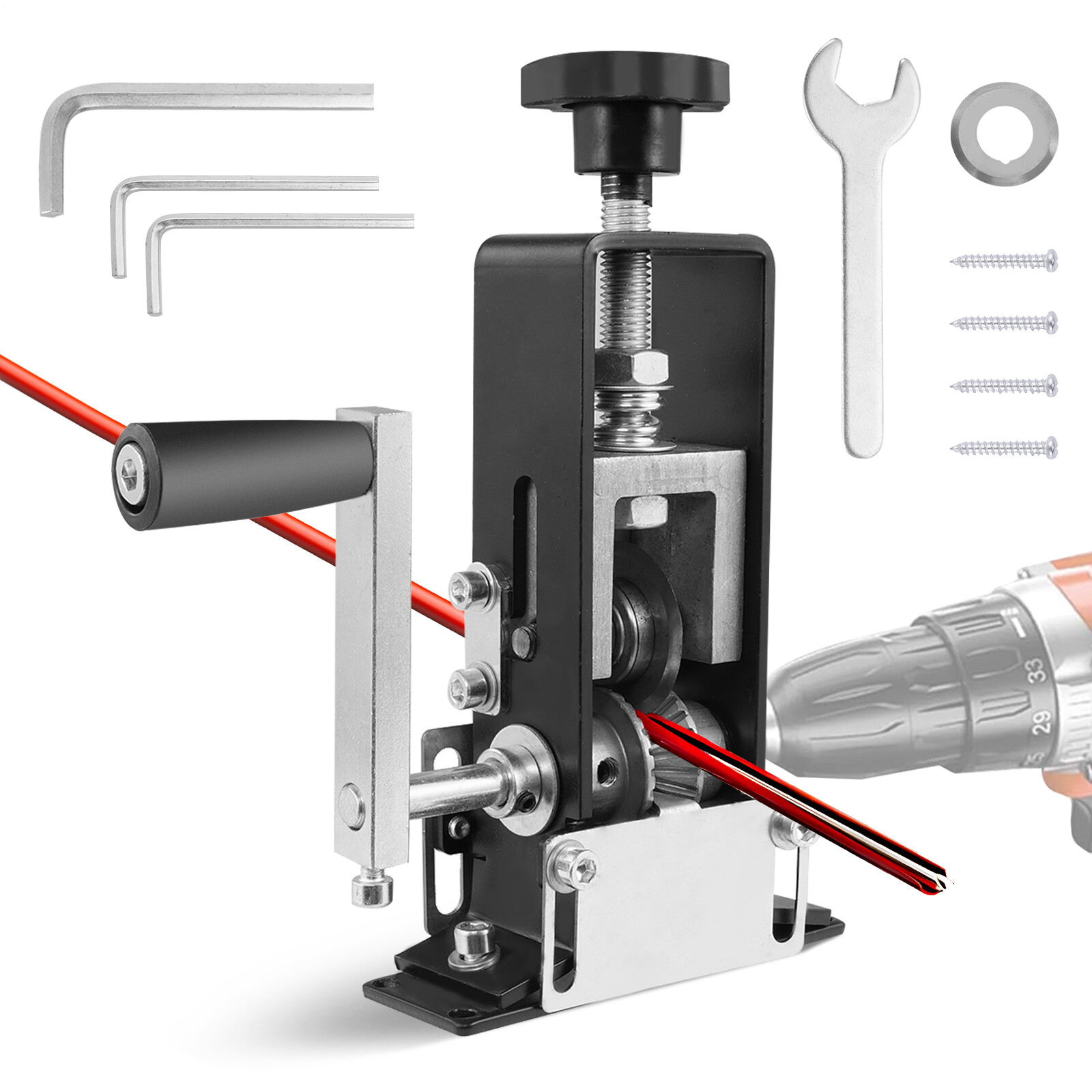 Manual Electric Wire Stripping Machine Cable Stripper Crank Scrap Copper Cutter