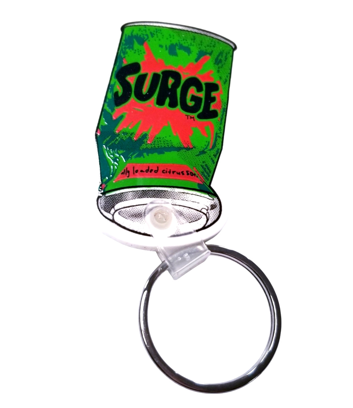 SURGE Fully Loaded Citrus Soda Pop Drink Vintage Advertising Keychain key Chain