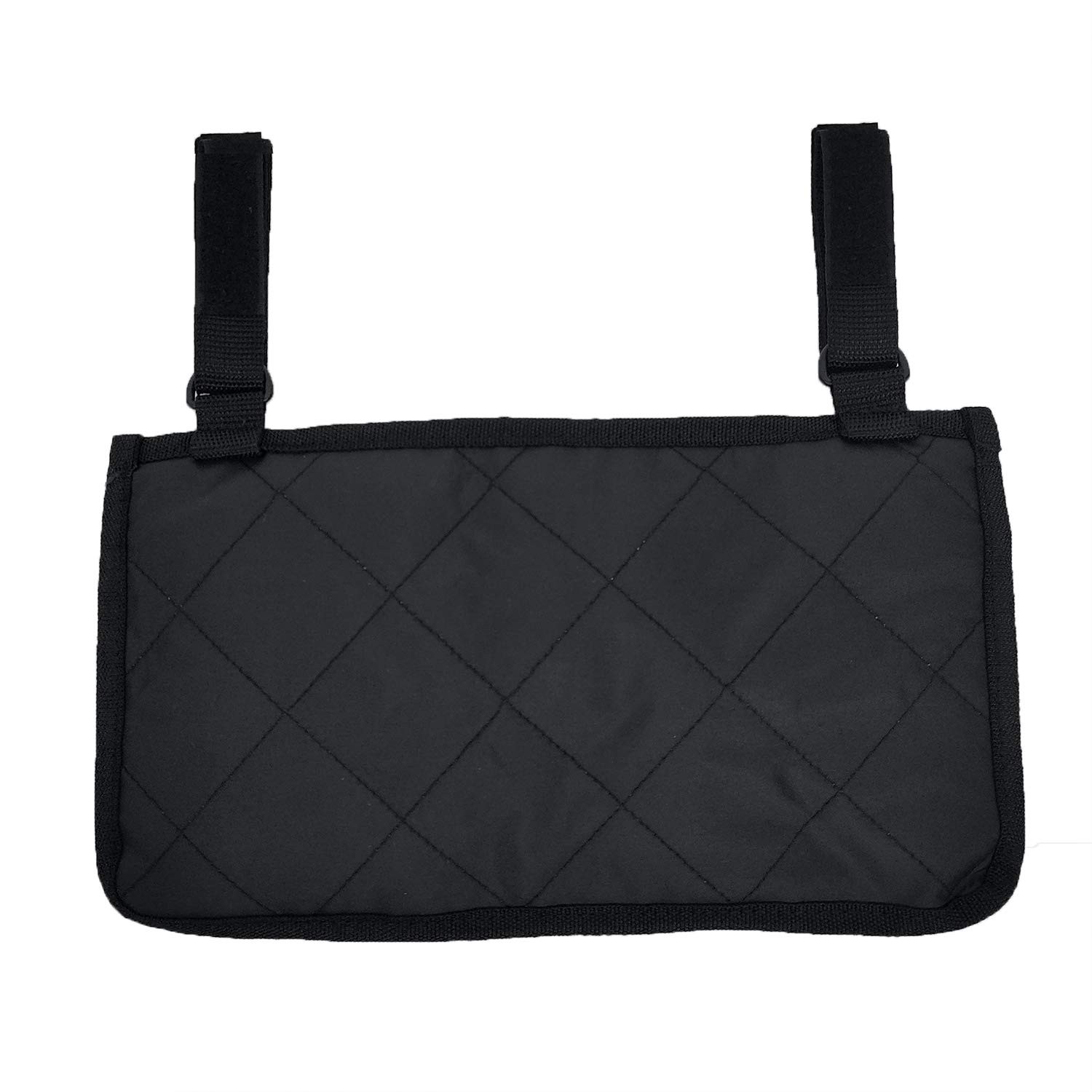 Wheelchair Side Bag, Waterproof Armrest Pouch Bag with 32.5*18*1cm, Black