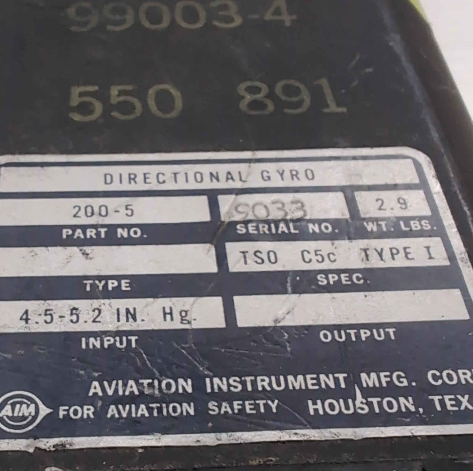 Directional Gyro P/N:200-5
