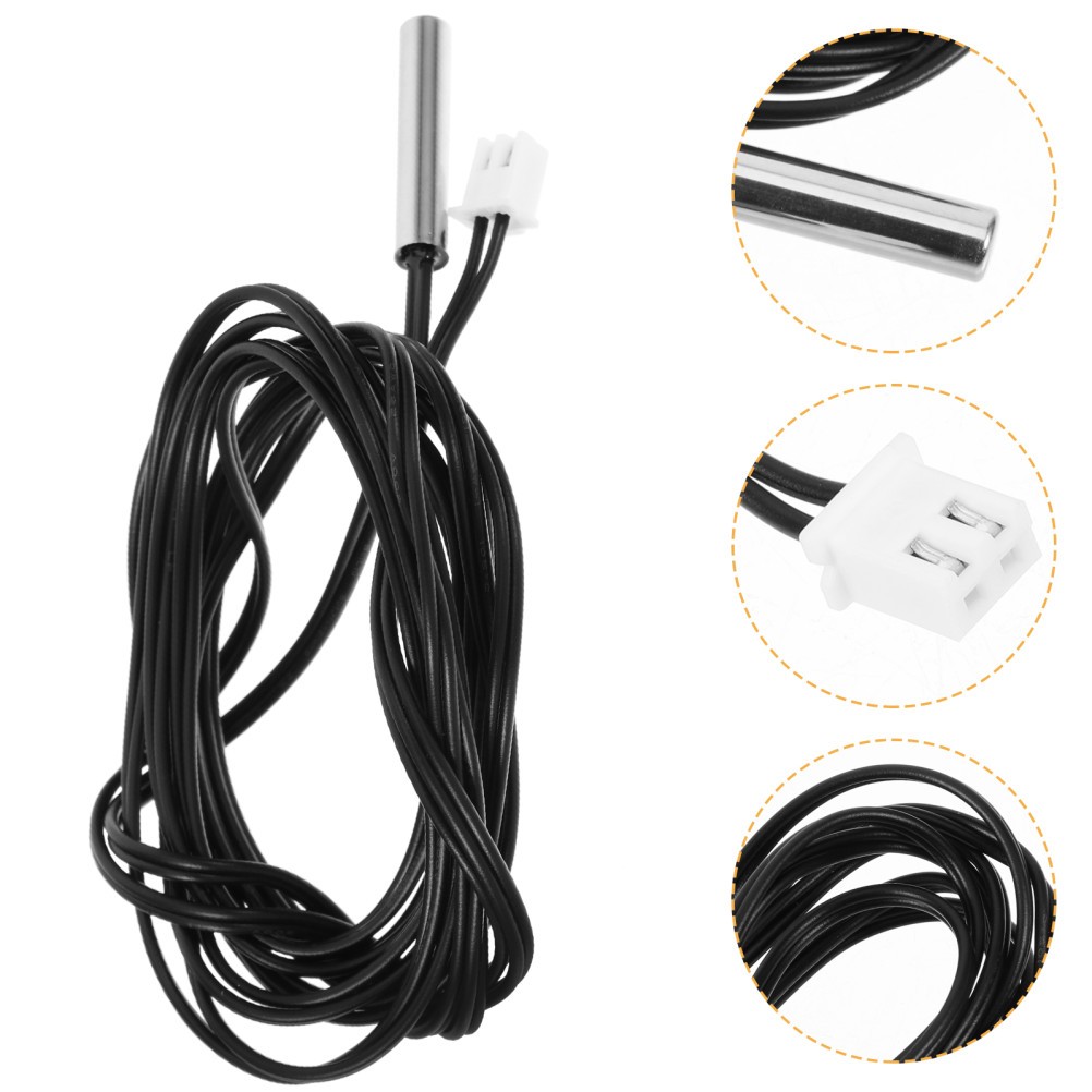 3Pcs Temp Sensor Replacement Probe Wire Black