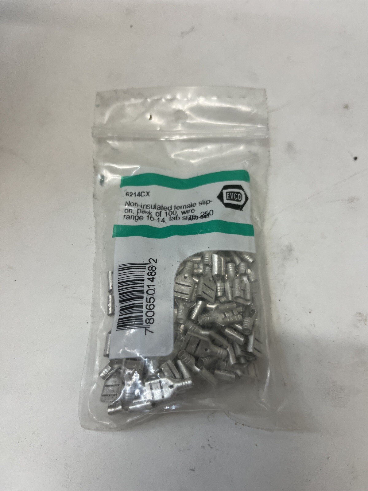 Devco 6214CX - Electrical Solderless Terminal Slip-On Connector Pack Of 100