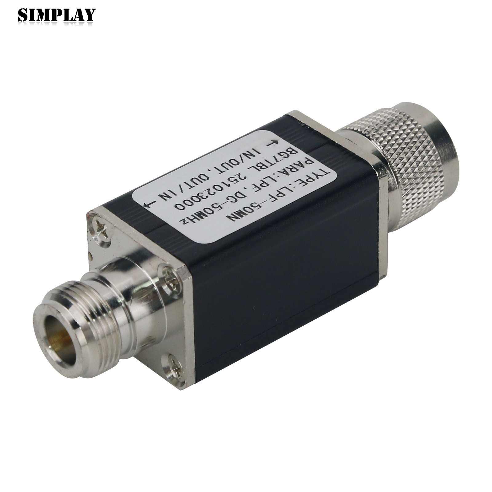 50MHz Low Pass Filter 50ohms LPF N Male to N Female Connector