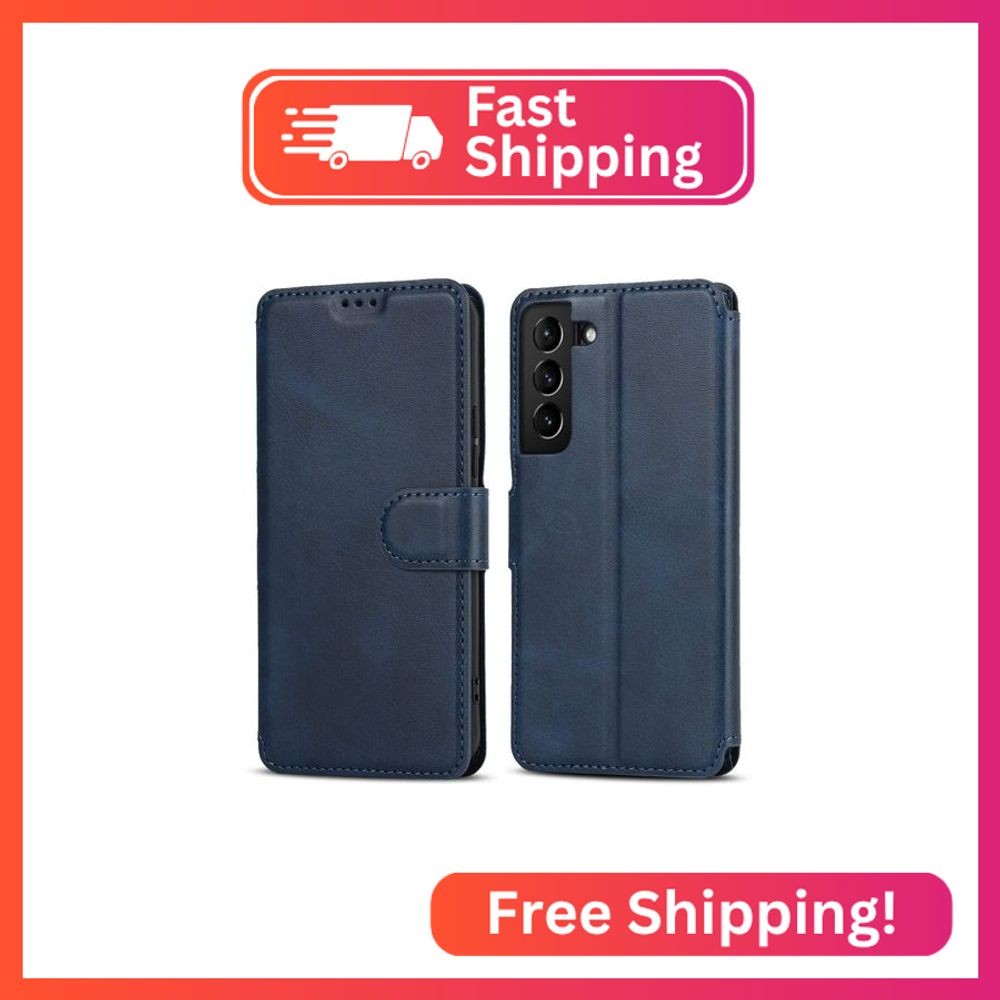 QLTYPRI Case for Samsung Galaxy S24/S25 Premium PU Leather Simple Wallet Case Ca