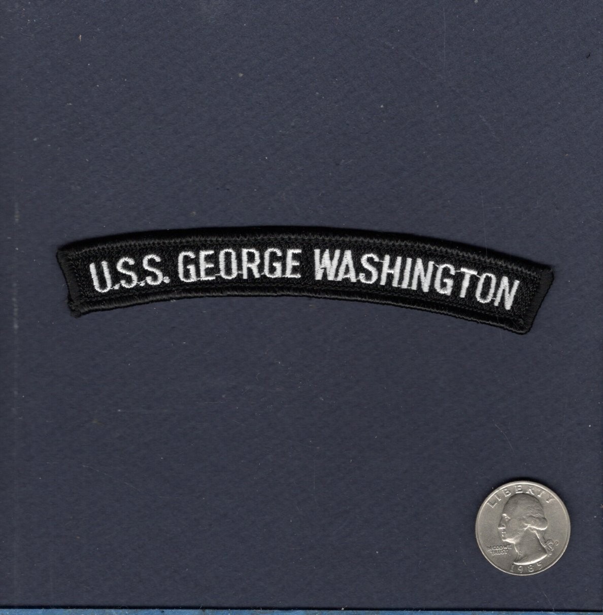 CVN-73 USS GEORGE WASHINGTON US NAVY Enlisted Uniform Ship Squadron Rocker Patch