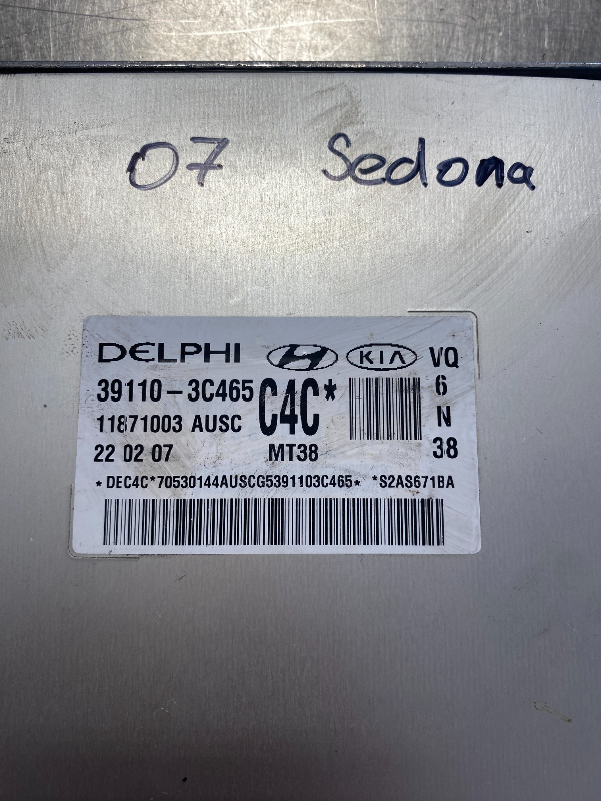 2006-2009 Hyundai Sedona Engine Computer 39110-3C465 PCM ECM ECU OEM