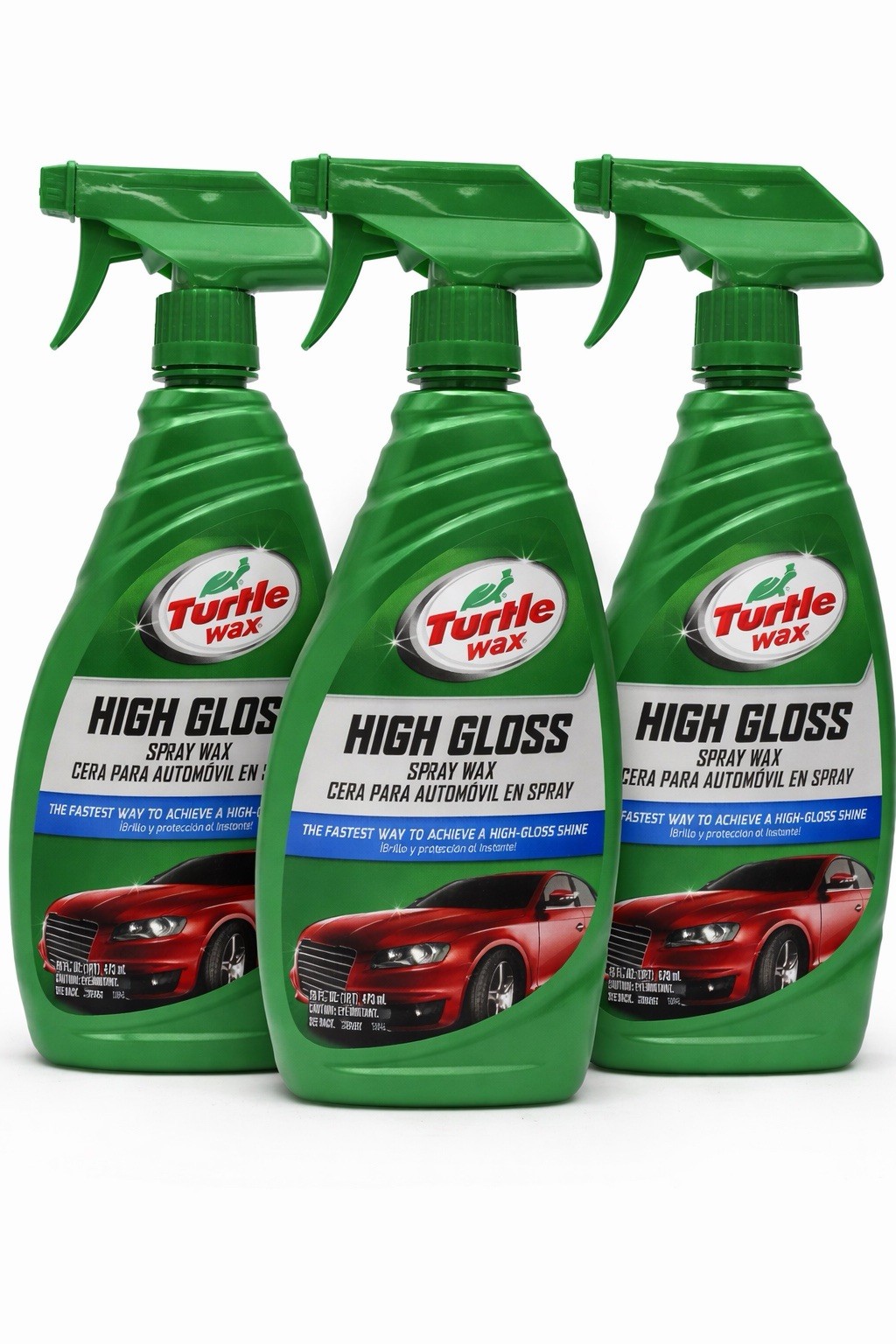 NEW Turtle Wax High Gloss Shine Spray Wax 16oz Lot Of 3, Unused Car Wax