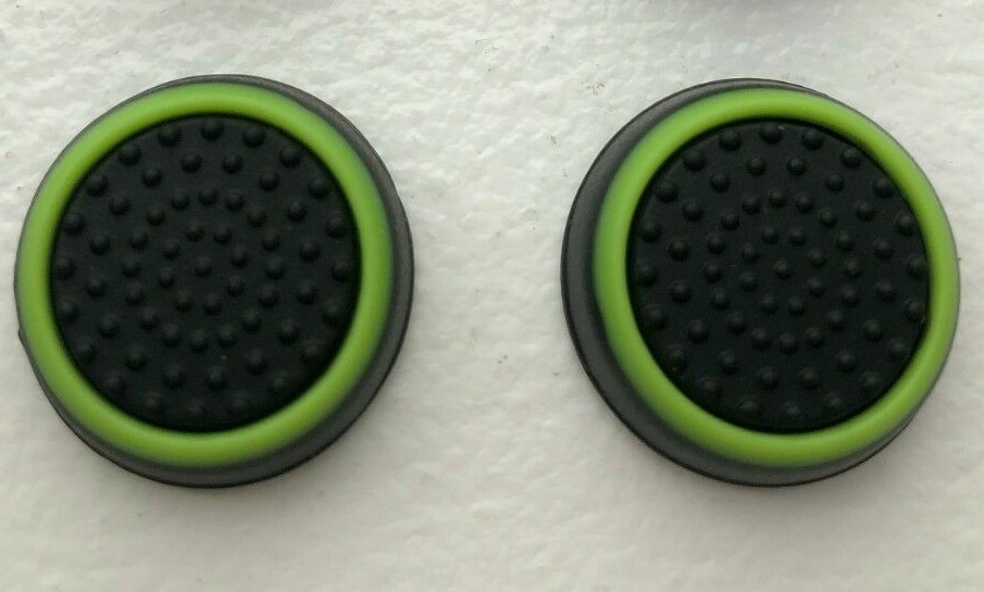 2x Thumb Stick Grip Joystick Cap Cover GREEN for PS3 PS4 XBOX ONE Wii U Switch