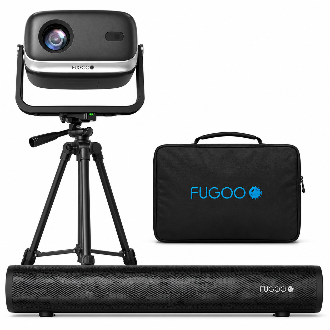 FPJ1080PS;Outdoor Projector & Soundbar Bundle with 120" Screen