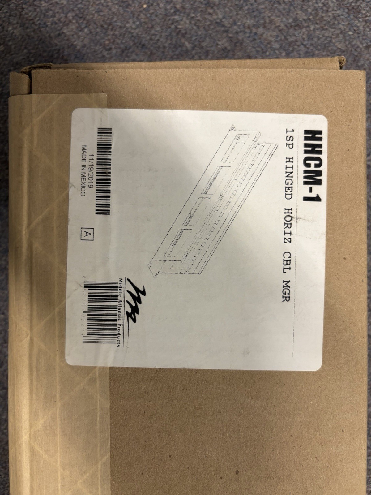 Sp Hinge Hortz CBL MGR Used  Cable Manager HHCM-1 Management