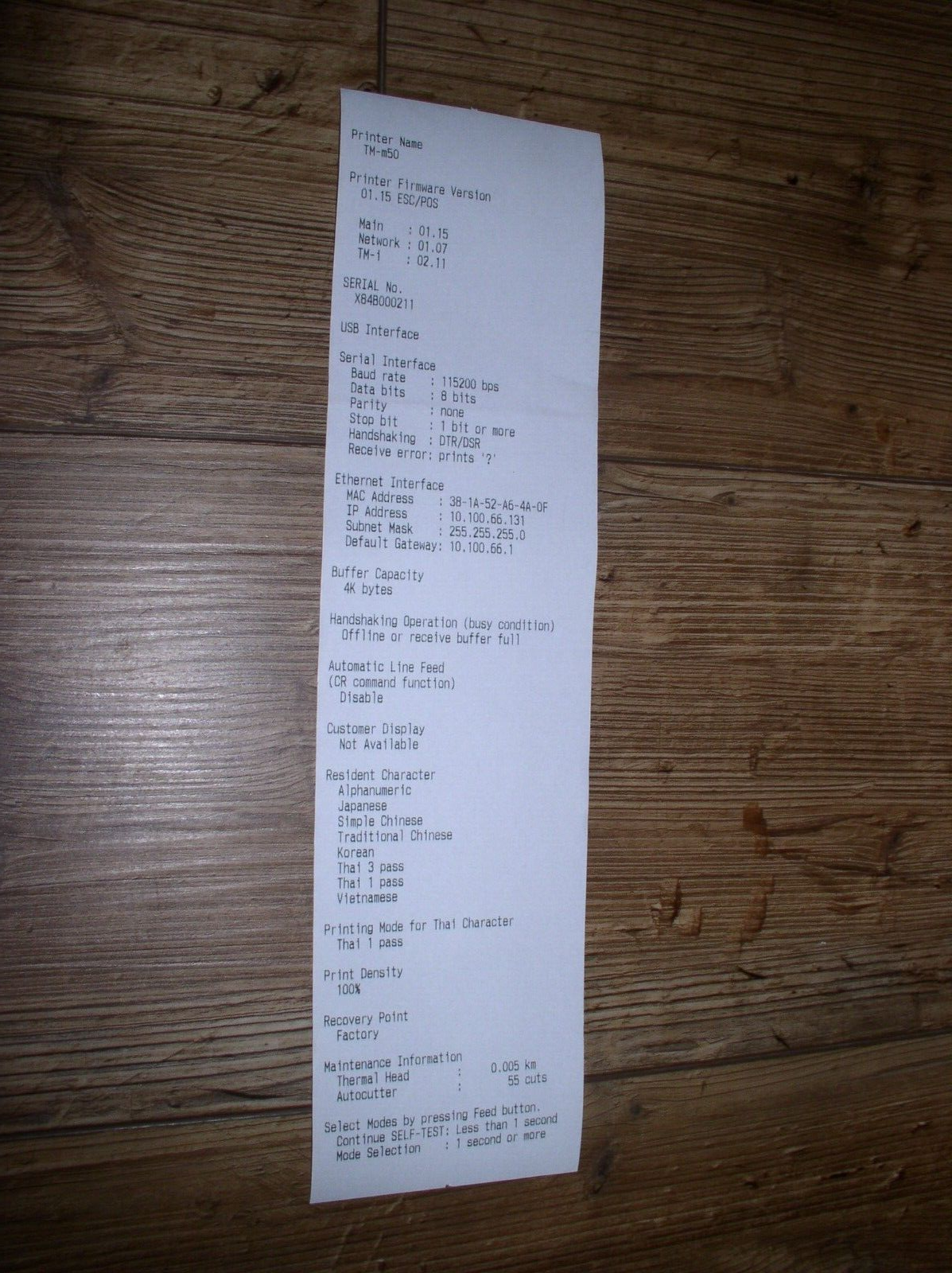 Epson Omnilink TM-M50 (M363A) POS Receipt Printer - USB / Ethernet / Serial