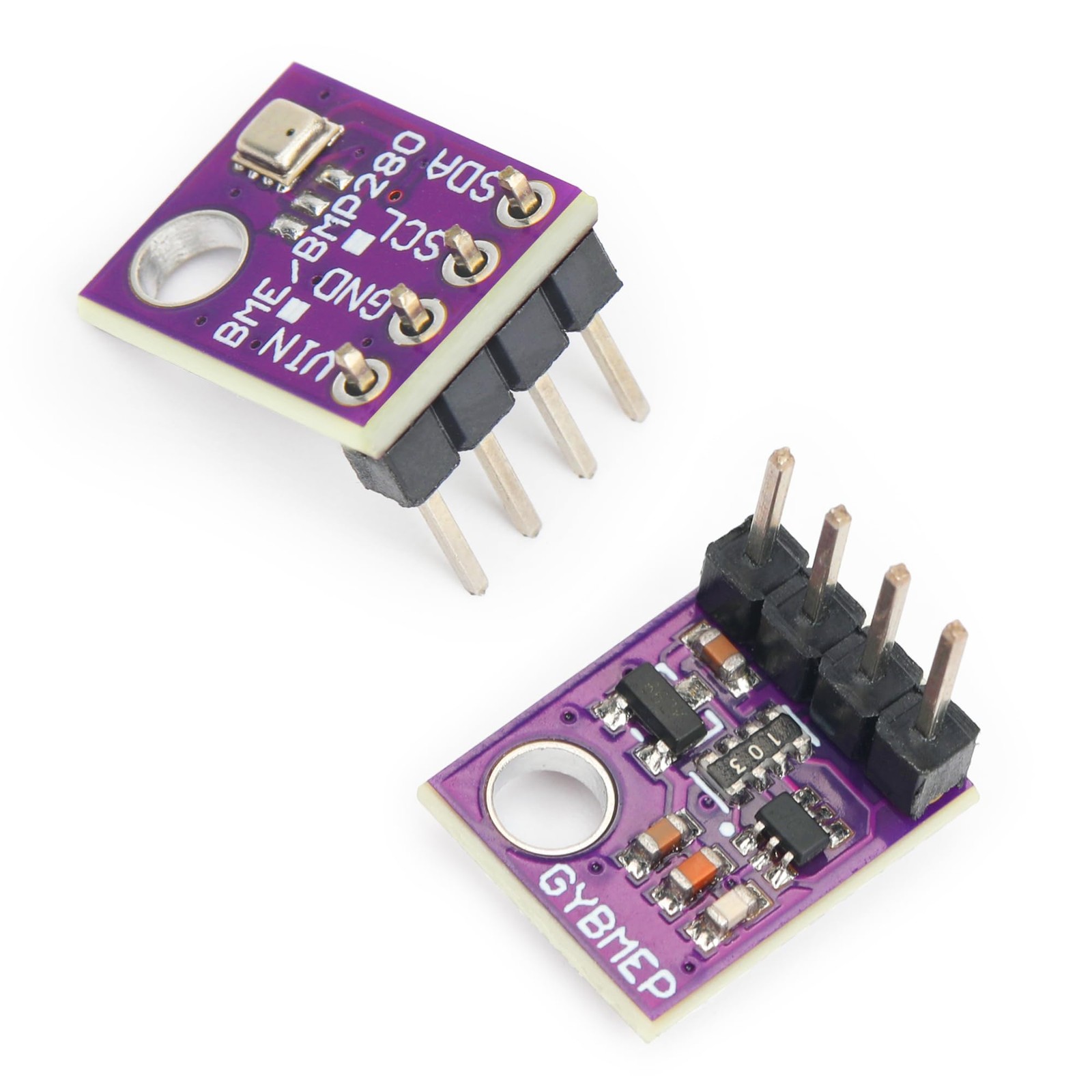 2 PCS BME280 5V Sensor Module Atmospheric Pressure Temp Humidity I2C