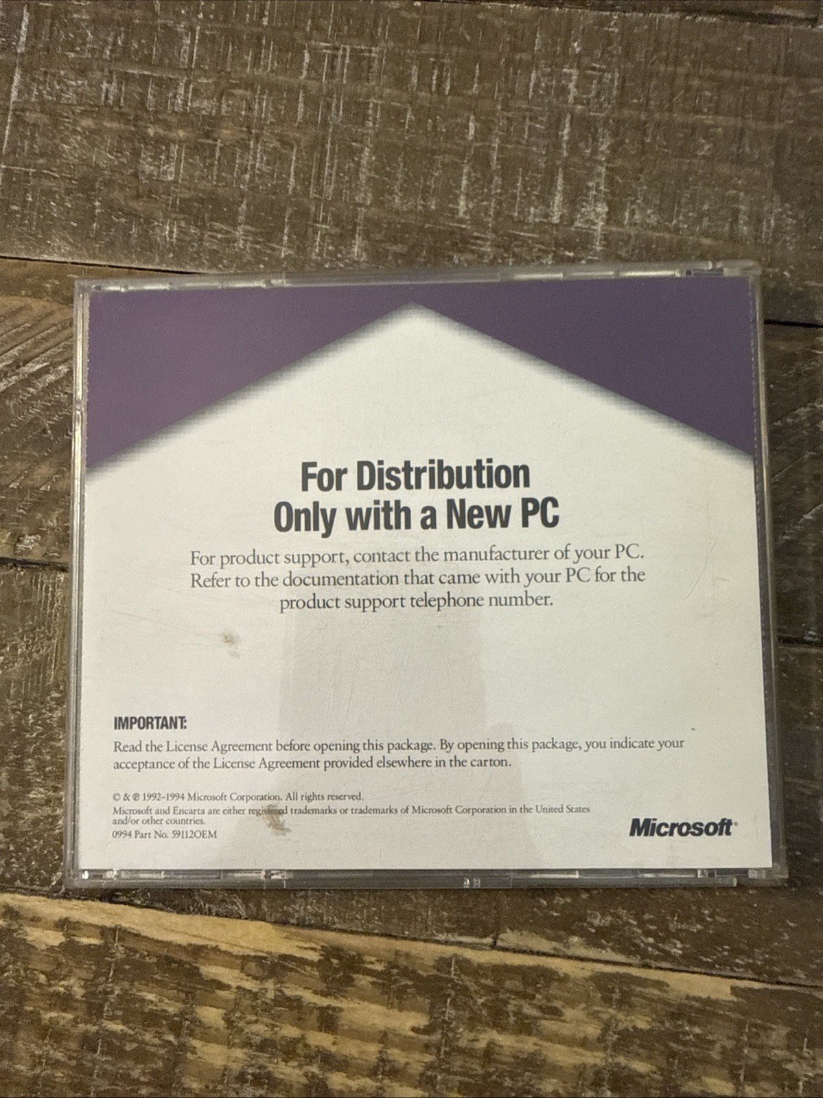 Microsoft Encarta 95 Software PC Cd Rom