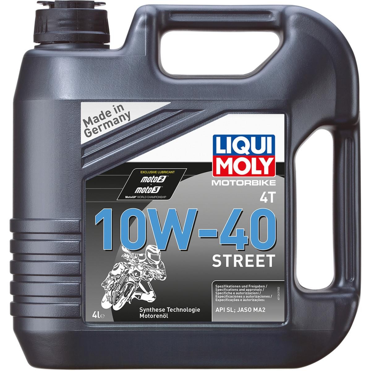 Liqui Moly 4T Synthetic Street Motor Oil - 10W-40 - 4L - 20056