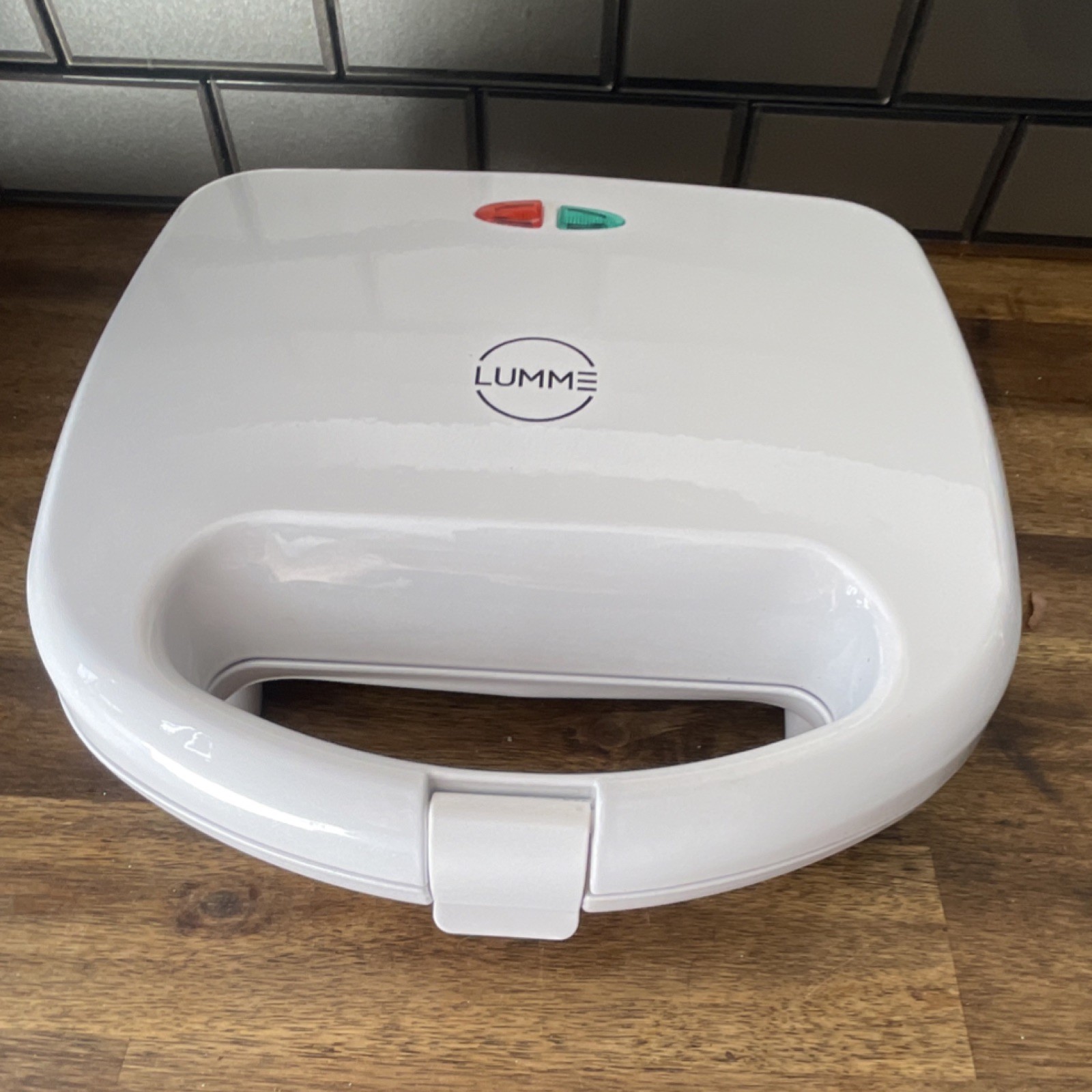 Lumme Sandwich Maker 750W Electric White Kitchen Appliance