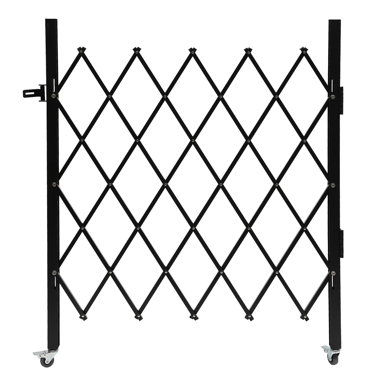 Single Folding Security Gate Folding Door Gate Rolling Barricade Gate 1.3m*93cm