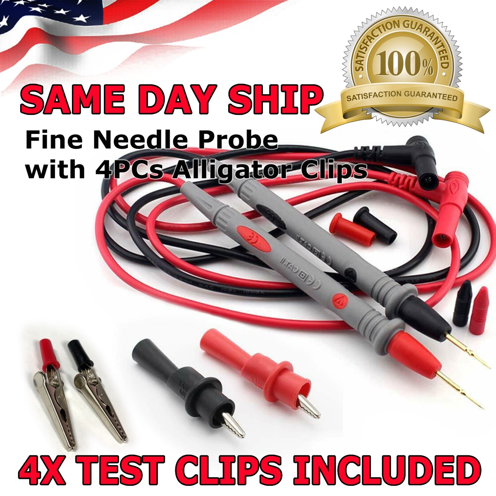 6CPS Digital Multimeter Meter Universal Probe Wire Cable High Quality Test Leads