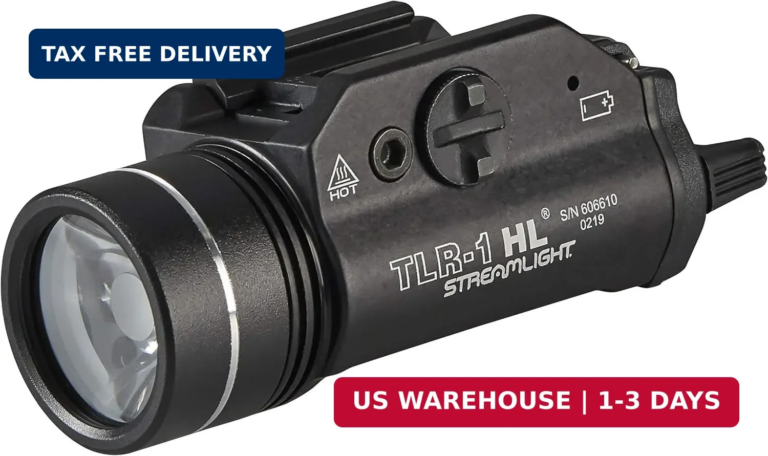 Streamlight 69260 TLR-1 HL Tactical Gun Light, Black