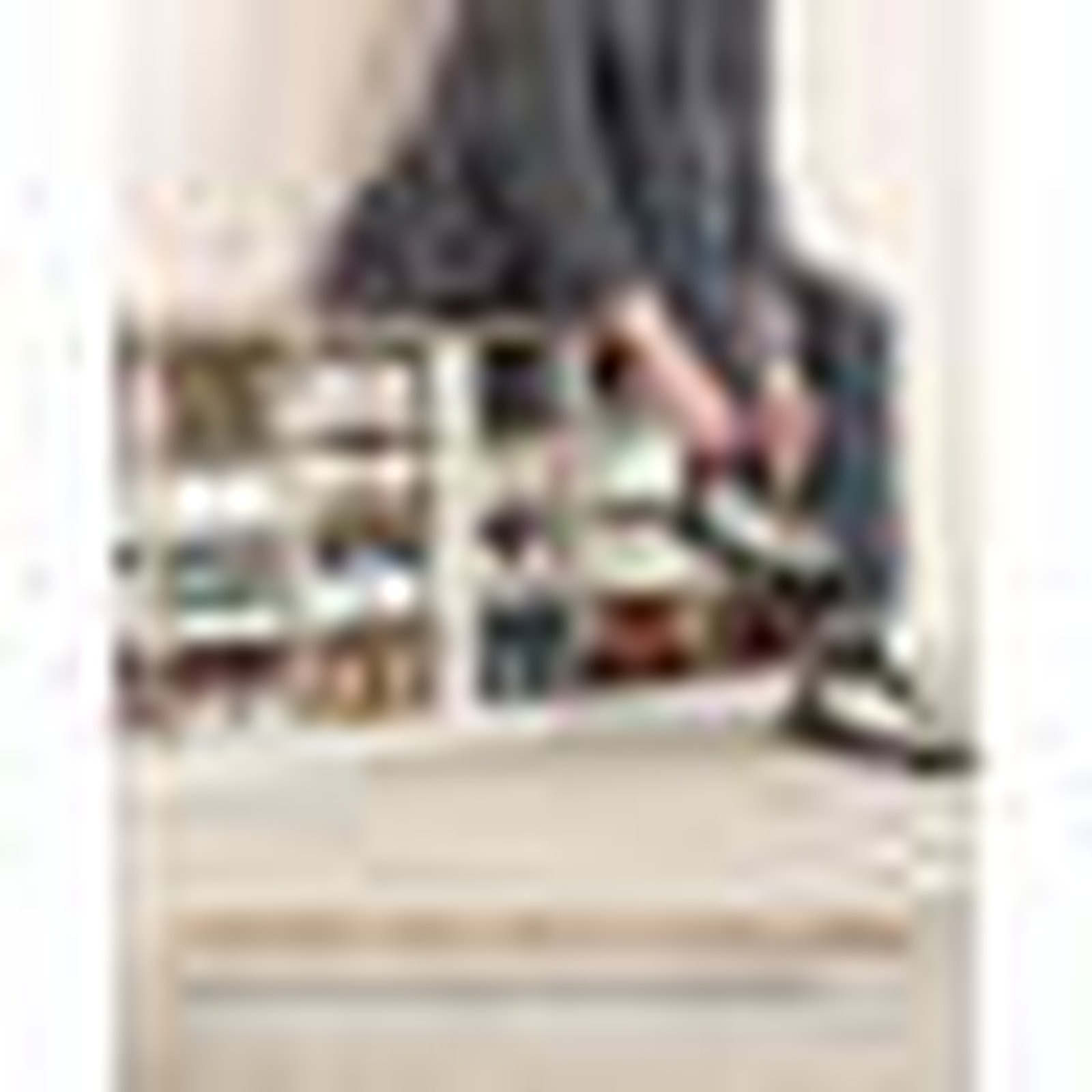 Gracie Oaks Farmhouse Shoe Storage Bench - Antique White