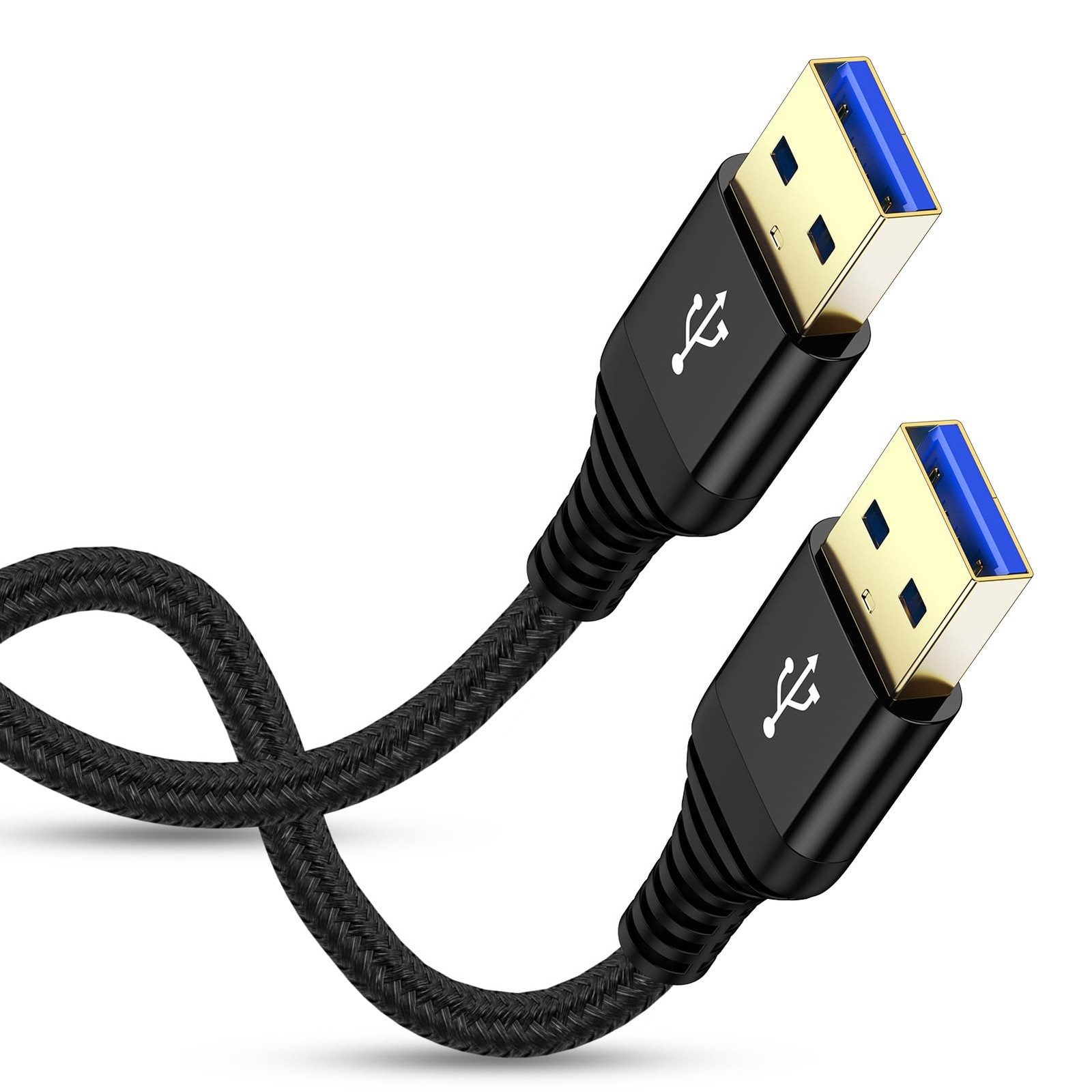 USB to USB Cable 10FT, USB 3.0 Cable 10 Feet Long Double Type A to A Male to ...