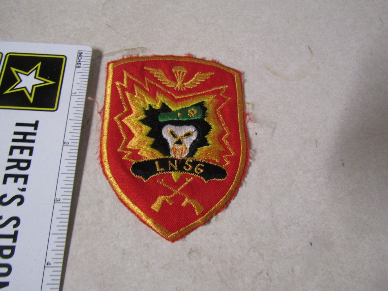 MILITARY PATCH OLD VIETNAM ERA SPECIAL FORCES LNSG